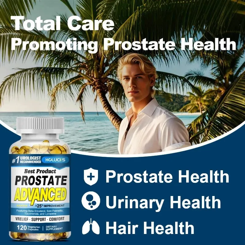 Prostate Capsules with Saw Palmetto Urinary Tract Health Relieve Frequent Urination Hair Growth Bladder Support for Men — image 4