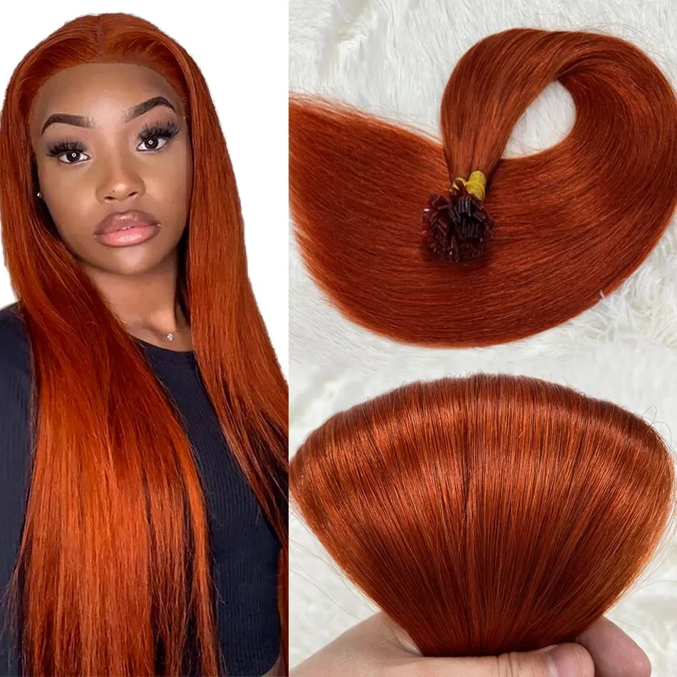 Remy Hair 30 Inch Real Remy Flat Tip Human Hair Extension Silky Straight Dark Brown Pre Bonded Keratin Fusion Hair 50 Strands — image 11