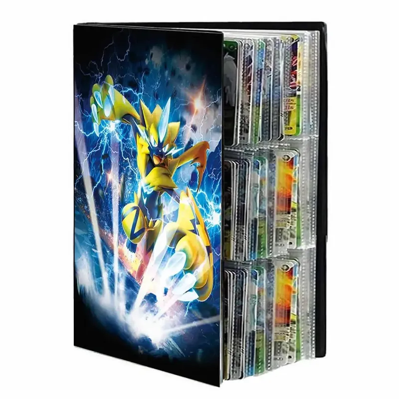 9 Pocket Cards Album Folder Anime Cover Collection Holder Binder Fit For Pokmon YuGiOh TCG Game Sports Football 540 Card Storage — image 11