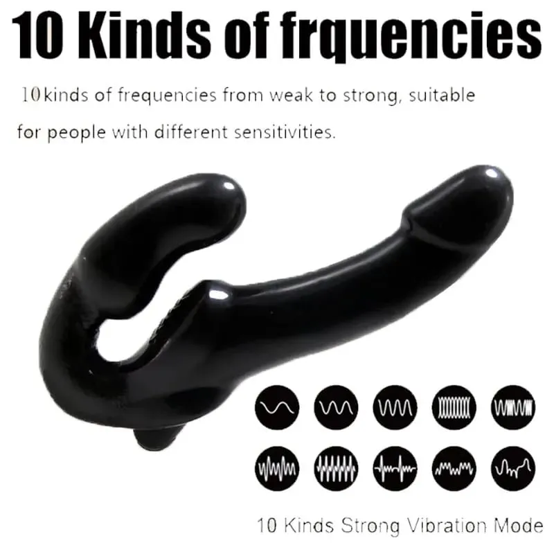 Strapless Strap on Dildo Vibrator Wireless Remote Control Double Penetration Vibration Adult Products Sex Toys For Women Lesbian — image 2