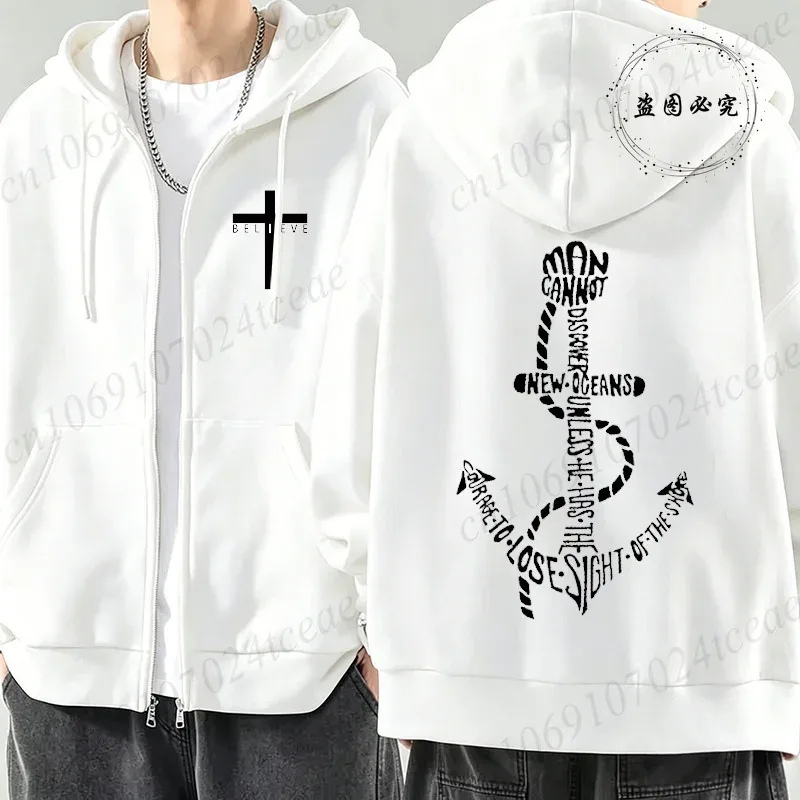 New Fashion Zipper Hoodies Christ Jesus Cross Print Men Hoodies Sweatshirts Fleece Hip Hop Street Hoodie Zip Up Sweatshirts Top — image 21