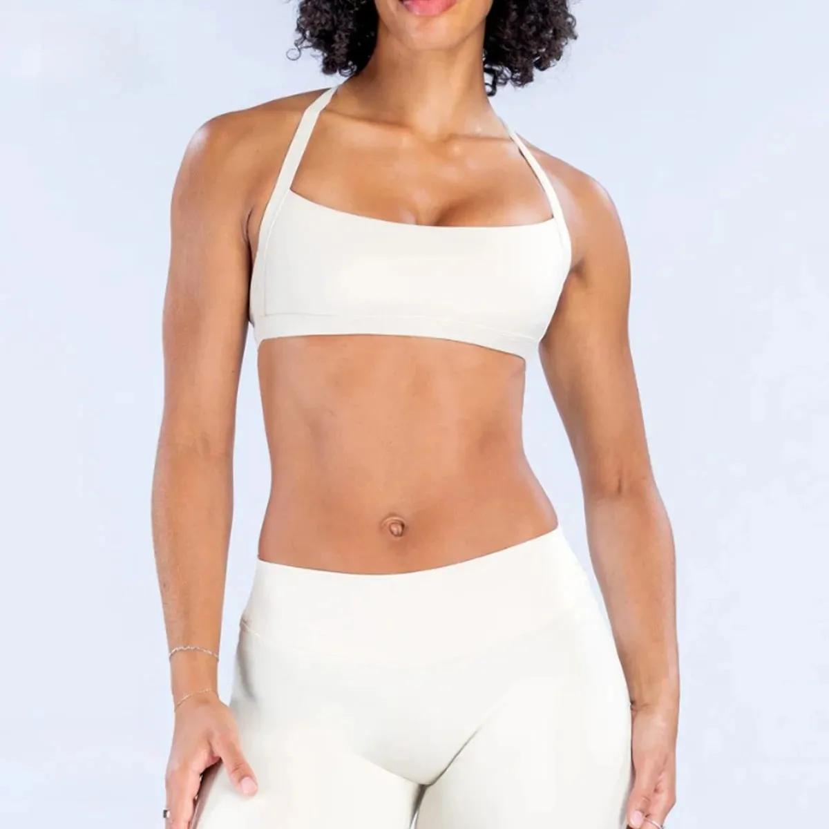 NO LOGO Double Shoulder Strap Sports Bra Fast-Drying Outdoor Running Fitness Top Backless Yoga Bra Women's — image 6