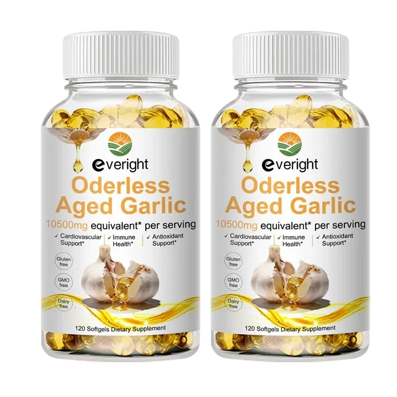 Aged Garlic Extract Capsules – Odorless Formula with Magnesium Chromium B1 & B9 – Supports Immune Heart & Cardiovascular Heal — image 9