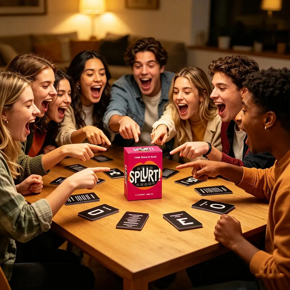 Splurt! Fast-Paced Card Game - Think Fast Say It First Party Strategy Board Game Group Activity for Family & Kids Toys Gifts — image 2