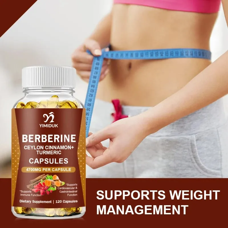 Premium Berberine Supplement Capsules Supports Immune System Healthy Food — image 2