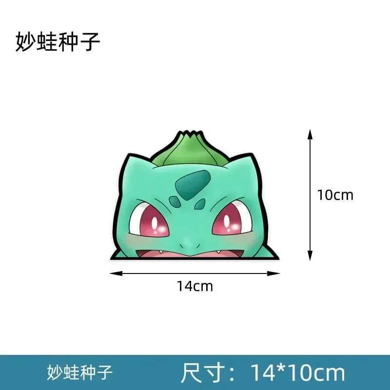 20styles Pokemon Car Stickers Anime Figure Pikachu Gengar Eevee Charmander Cute Cartoon Doll Creative Sticker Birthday Gifts — image 8