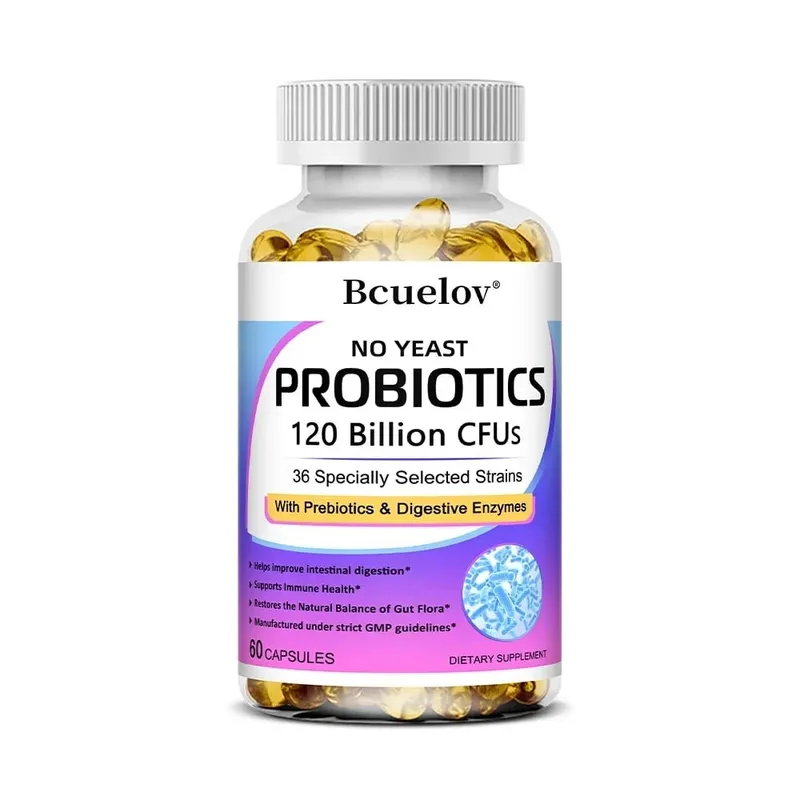 Probiotics 120 Billion CFU with Prebiotics & Digestive Enzymes Supports Digestion Gut Flora Bloating Relief & Immune Health — image 11