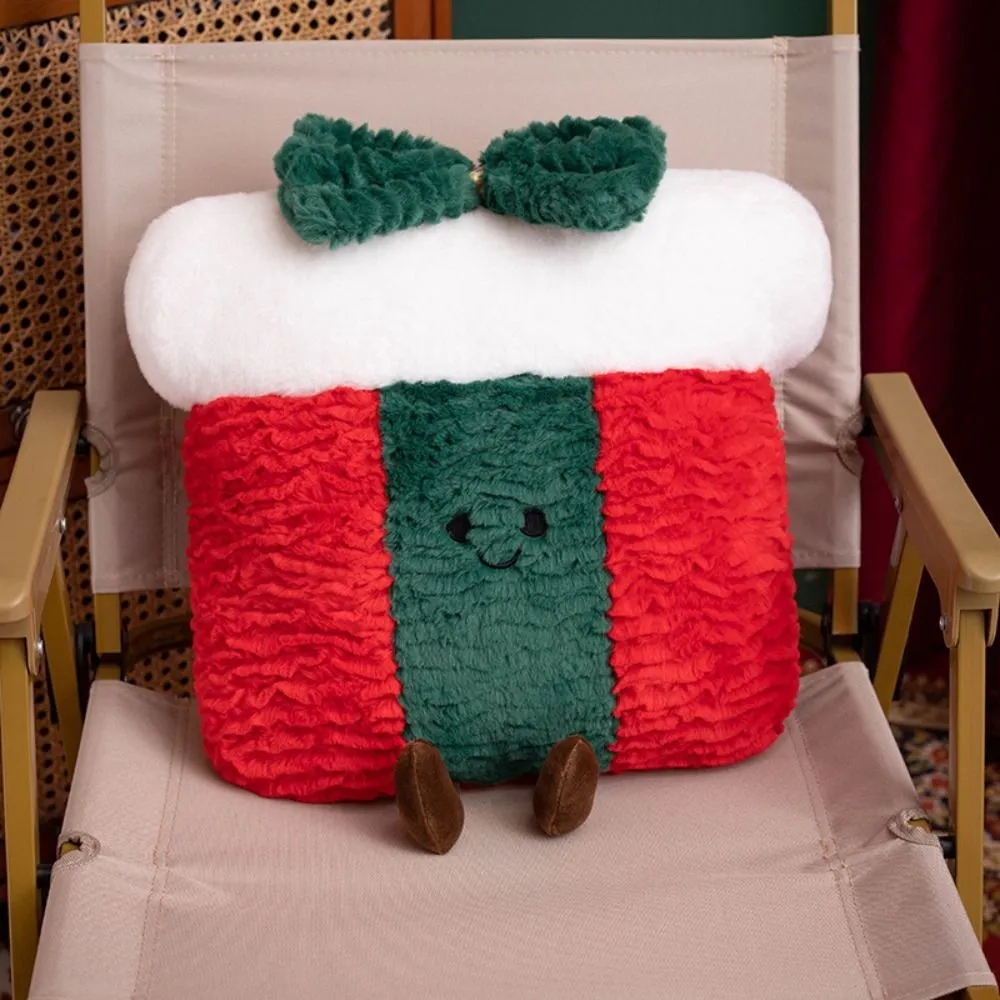 Almohada navideña con forma creativa, cojín suave y cómodo de hombre de jengibre, cojín de cintura con patrón estacional, decoración del hogar — image 4