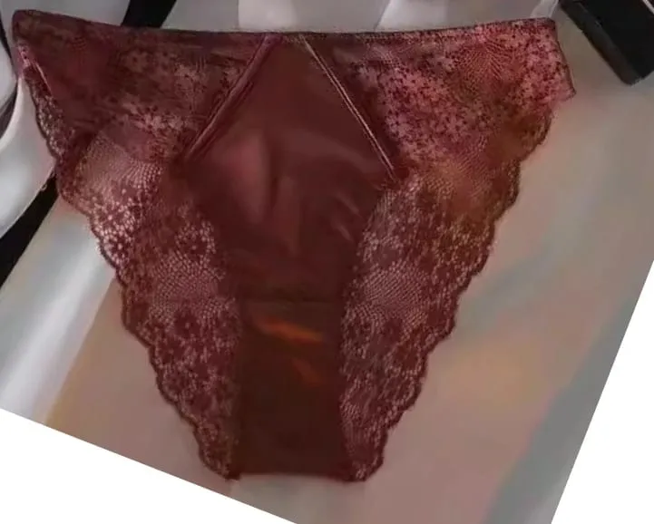 European -American sexy satin half cup comfortable upper support underwear set thin with steel ring green lace edge glossy bra — image 12