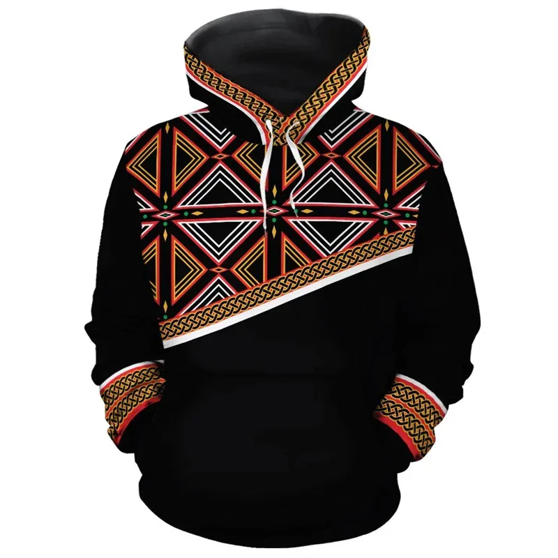 African Ethnic Tribes Unique Graphic Hoodie For Men Ethnic Printed Clothing Hooded Coat Loose Harajuku Street Vintage Hoodies — image 19