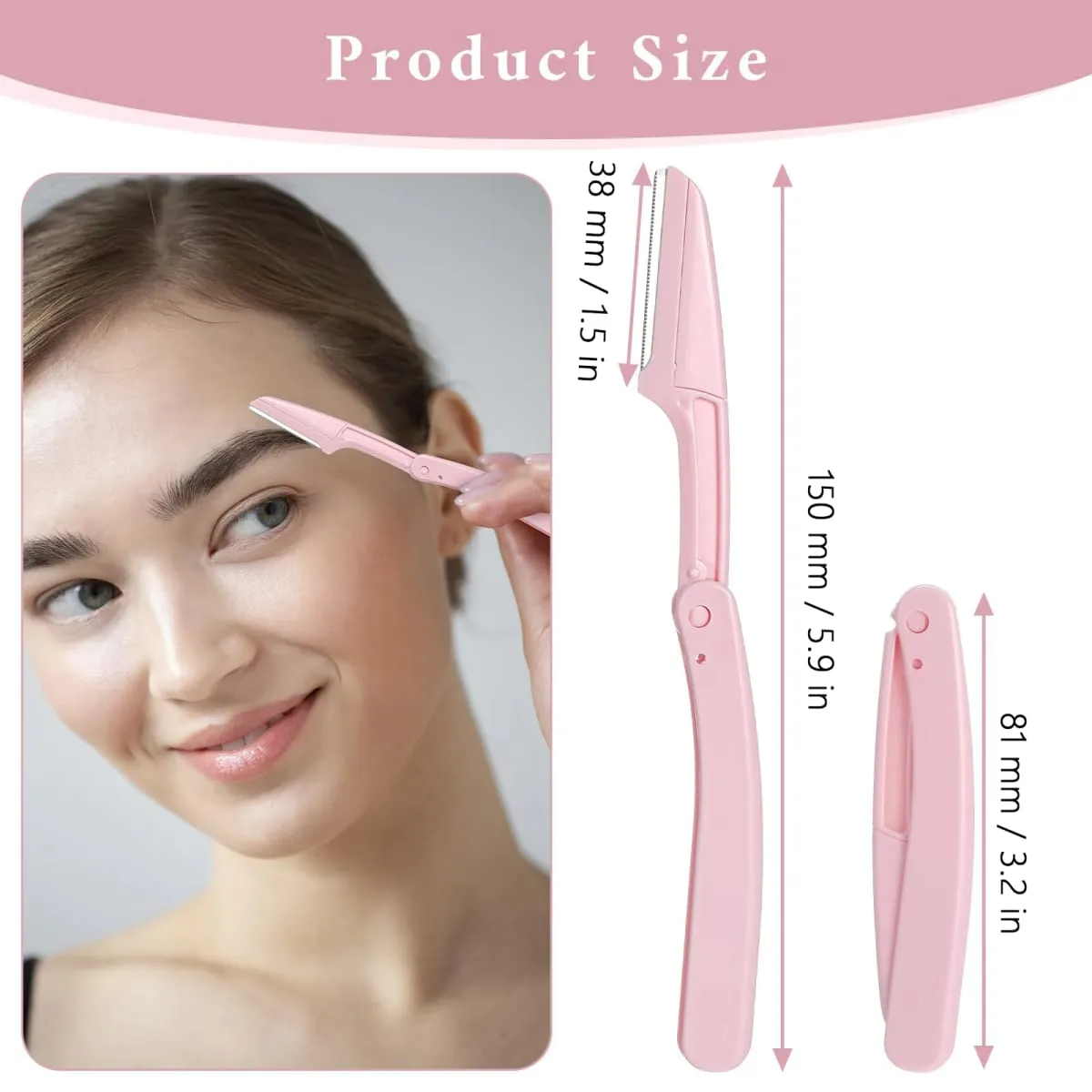 7 PCS Makeup Brush Set For Eyeshadow & Liner Include Professional Eye Makeup Brushes Eyebrow Razor Silicone Eyeliner Stencils — image 6