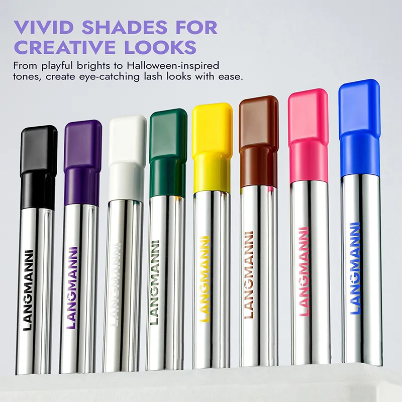 8 Colors Pink Mascara Thick Curling Waterproof Natural Eyelashes Long Lasting Blue White Green Black Eye Makeup Korean Cosmetics — image 6