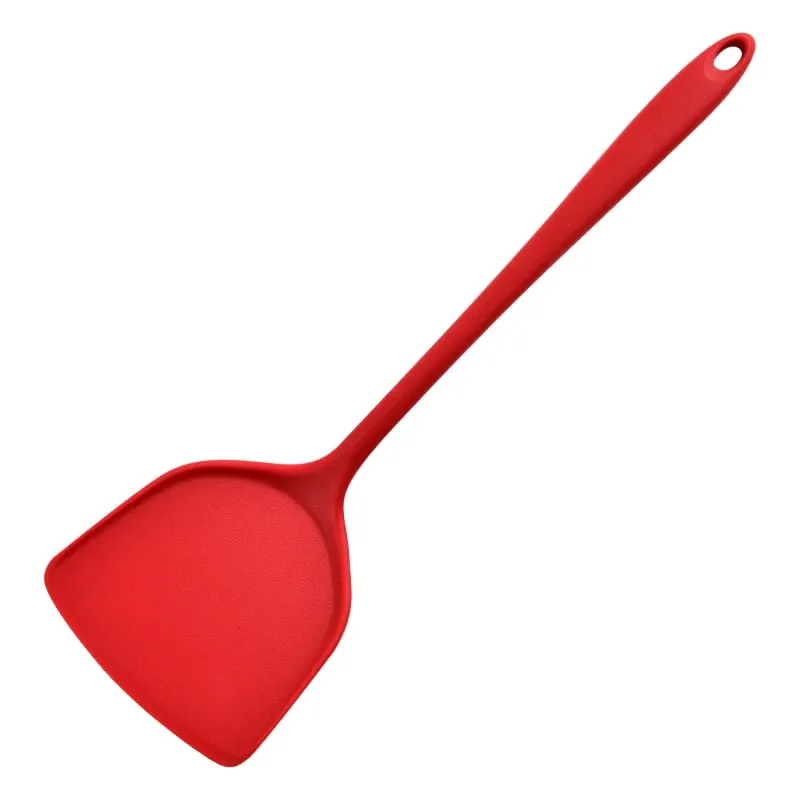 All-in-one silicone spatula kitchen items heat resistant non-stick frying pan spatula household silicone Chinese spatula — image 8