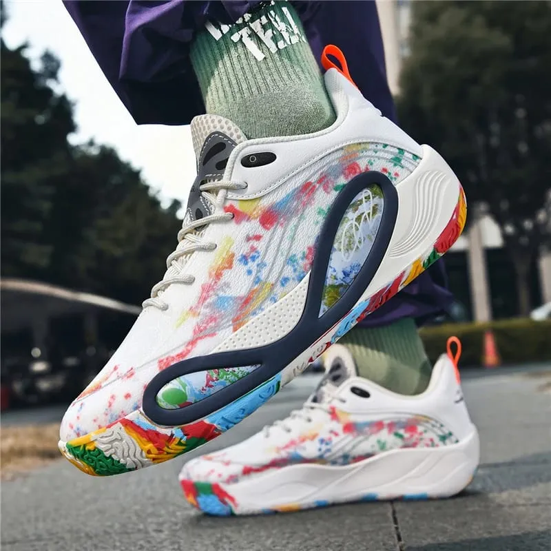Men's Basketball Shoes Breathable Cushioning Non-Slip Wearable Runing Shoes Gym Training Athletic Basketball Sneakers for Women — image 4