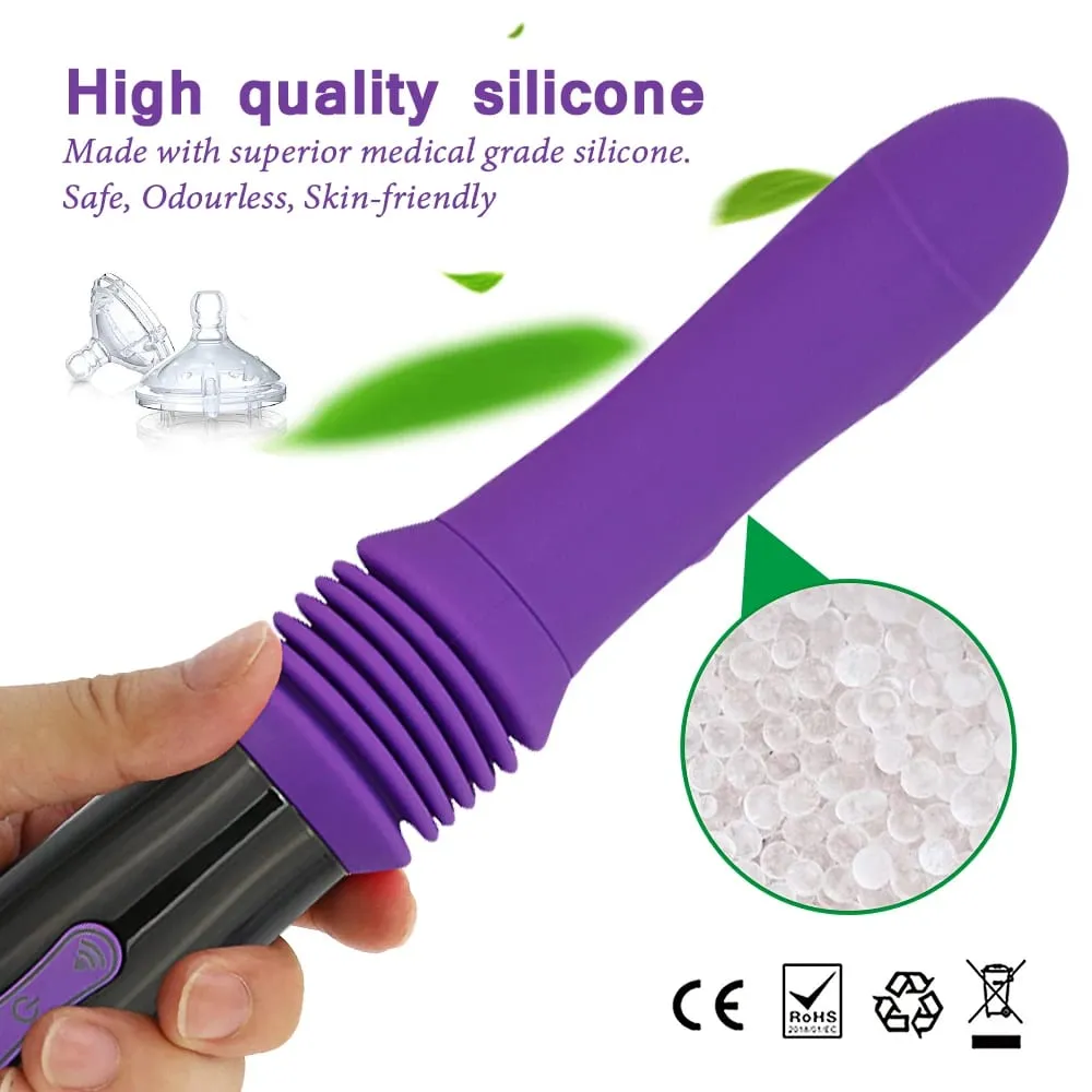 Wireless Remote Control Telescopic Cannon Machine Women's Pull-out Vibration Massage Orgasm Masturbation Device Adult Sex Toy