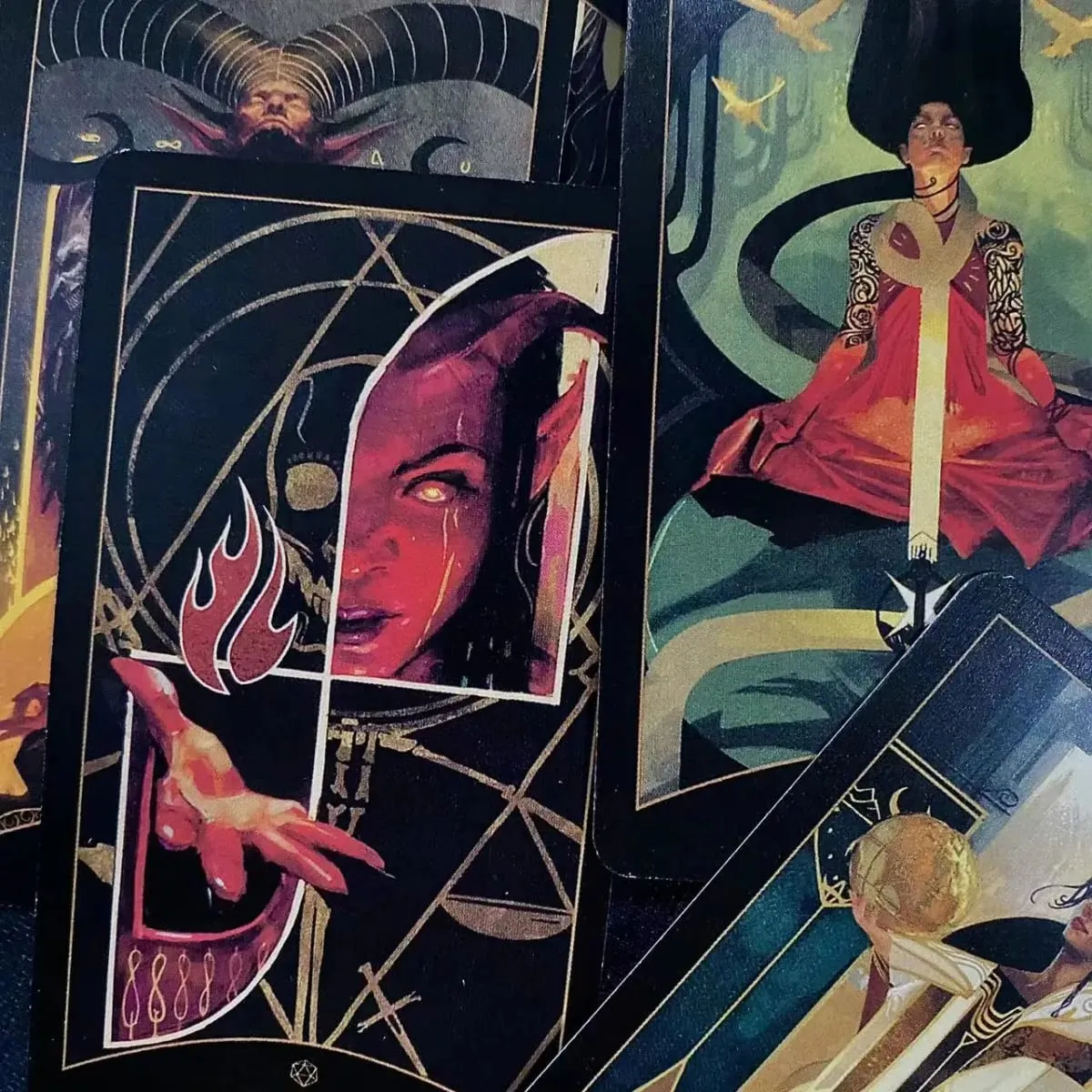 10.3*6cm The Dungeons Dragons Tarot 78 Pcs Cards