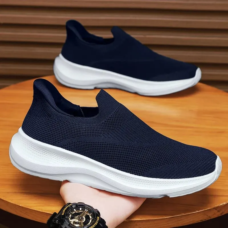 Breathable Knit Slip on Platform Walking Shoes Sports Lightweight Non Slip Cushion Casual Sneakers for Men Women High Quality — image 5