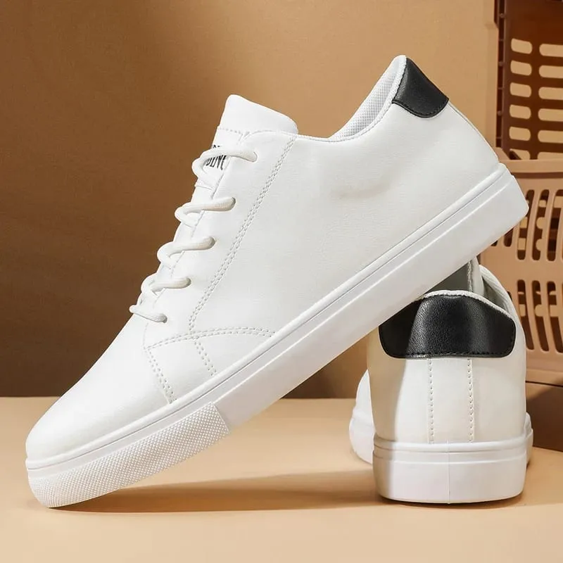 2026 Spring and Autumn Large Size New Trendy Men's Shoes Korean Style Breathable Versatile White Shoes Running Youth Casual Sports Shoes — image 1