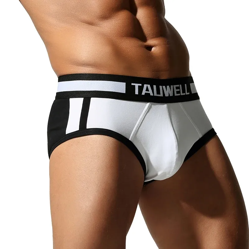 Men's Briefs, Comfortable Cotton, Full Coverage, Sexy Men's Triangle Underwear with Pouch Enhancing Design — image 8