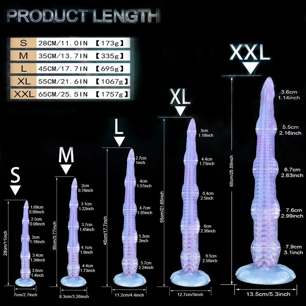 XL Size Super Long Octopus Dildo Fantasy Dildo With Suction Cup Silicone Tentacle Anal Sex Toy For Women Men Anal & G-Spot Massage — image 6