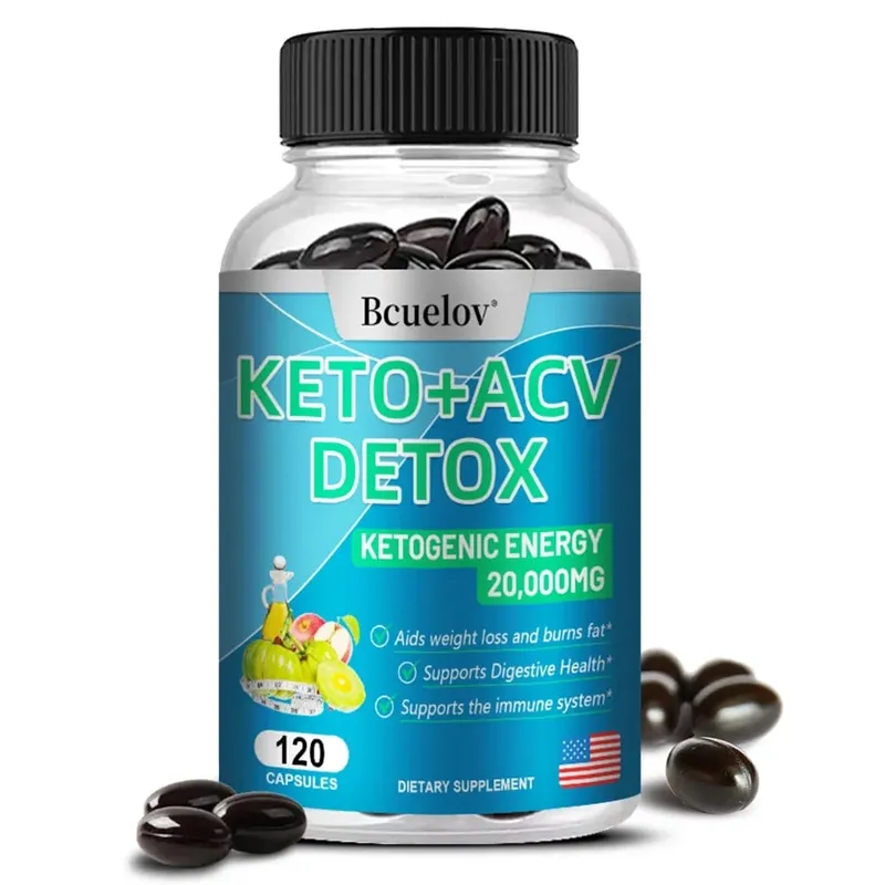 + Apple Cider Vinegar Capsules for Detoxification Fat Burning Weight Management and Digestive Health 120 Capsules