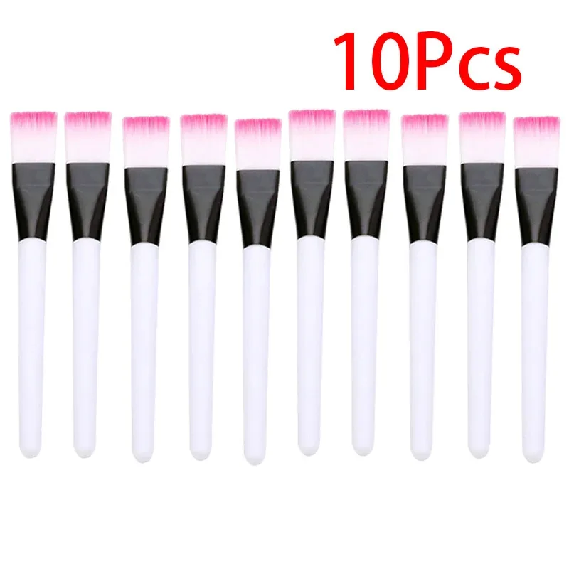 10pcs Facial Mask Brush Makeup Brushes Eyes Face Skin Care Masks Applicator Cosmetics Mask Brush Tools Pink Handle — image 8