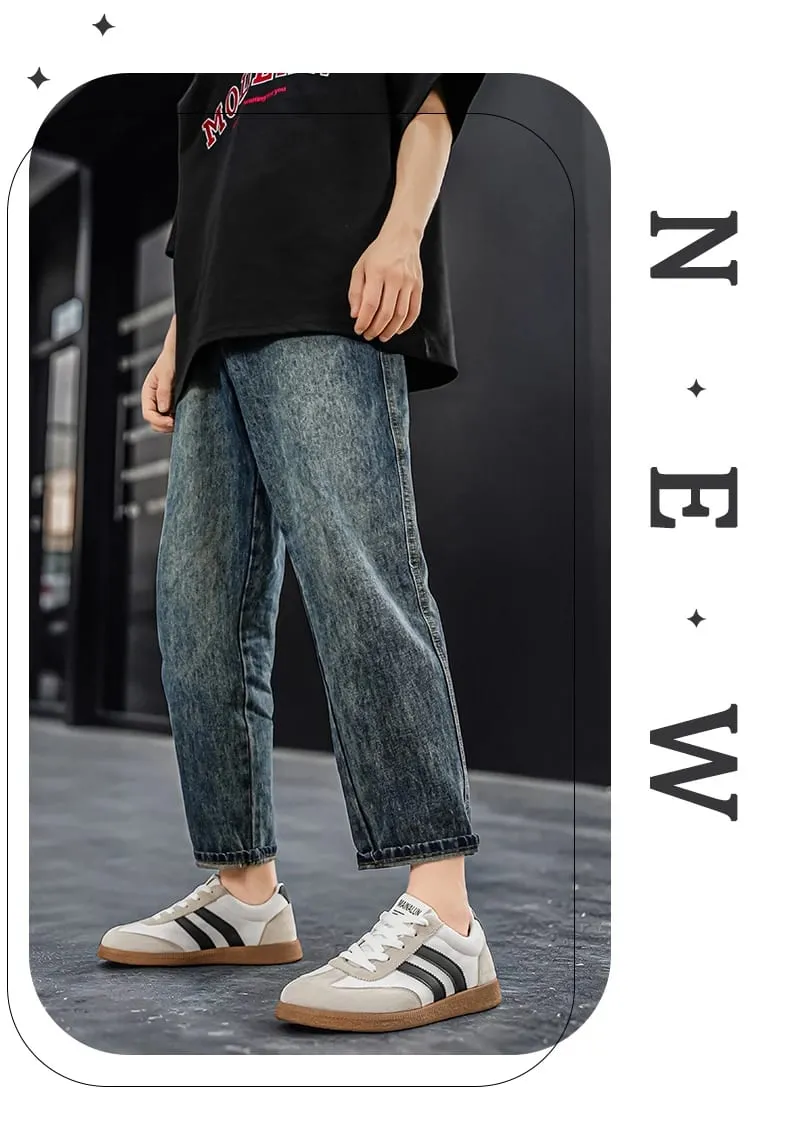 Men's Wide Width Sneakers - Large Size PU Upper & PVC Sole Low-Top Shoes Suitable for Indoor/Outdoor Work Travel Ca — image 7