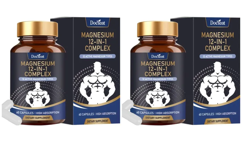 Magnesium Supplement Capsules 12 Magnesium Forms Mineral Complex Daily Mineral Nutrition Supplement for Daily Wellness Support — image 8