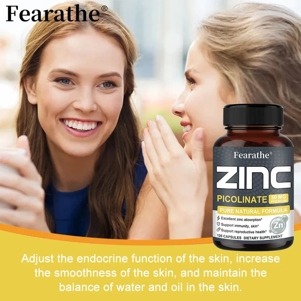 Zinc 50 Mg - High Potency Pure Zinc Supplement Boosts Immune Function Promotes Healthy Skin and Promotes Bone Marrow Health — image 5