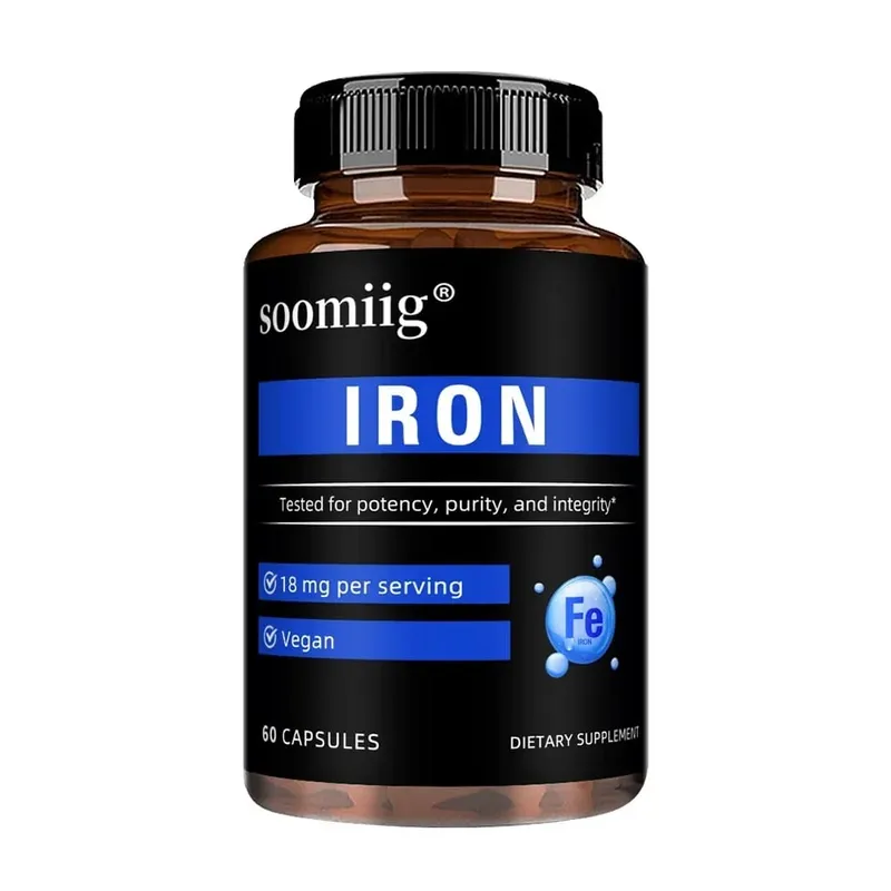 Iron Capsules High Absorption Daily Iron Supplement Support Energy Focus & Body Wellness Immune & Red Blood Cell Health — image 8
