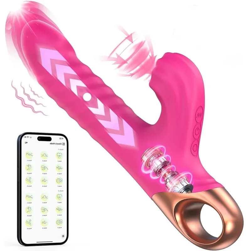 Sucking Vibrator Female Sucker Clitoris Stimulator for Women Dildo Massager Wand G Spot Thrusting Sex Toys Adult Goods Shop — image 1