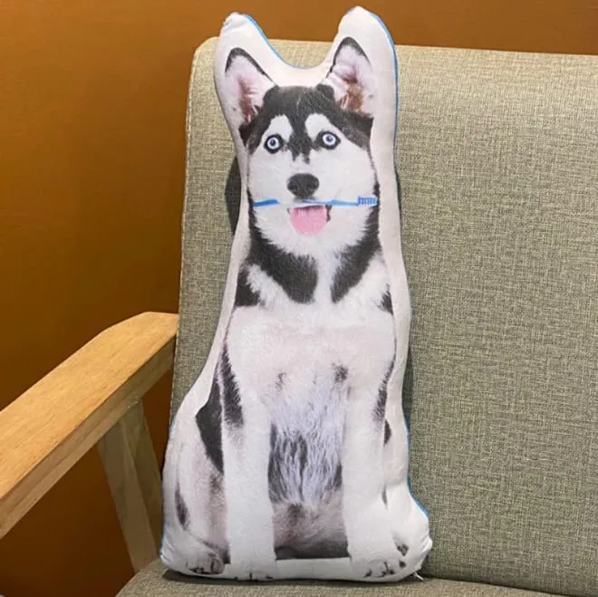 3D printed simulation dog pillow funny pet shaped pillow living room bedroom soft decoration personalized holiday gift — image 33