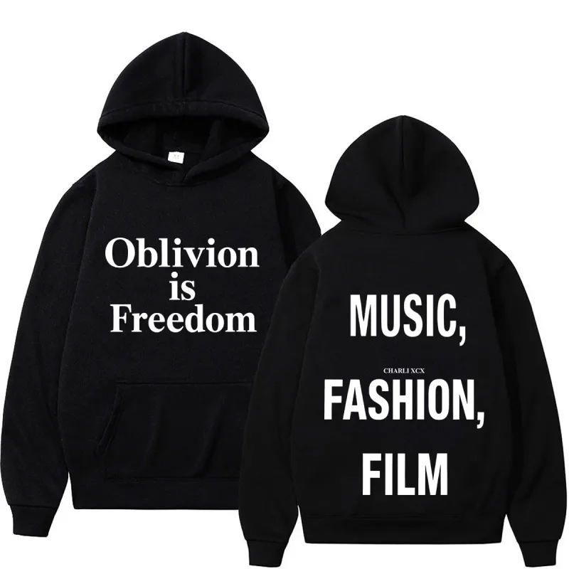 XCX Album Music Fashion Film Tour 2026 Print Hoodie Men Women Fashion Pullover Casual Hip-hop Sweatshirt Fan Gifts