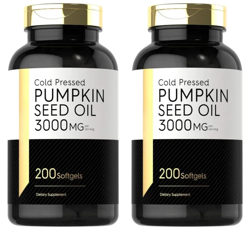 Cold Pressed Pumpkin Seed Oil Softgels 3000mg Omega 6 & 9 Dietary Supplement for Men Women Wellness Quick Release 200 Count — image 9