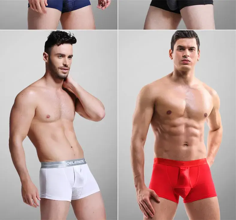 Caleçon homme sous-vêtements Push Up caleçon Modal homme respirant balle séparation pochette culotte Cueca grande taille L-5XL — image 10