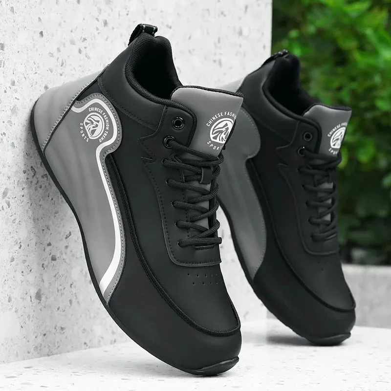 High-Top Casual Sneakers for Men Trendy Thick-Soled Dad Shoes Breathable Soft-Soled Non-Slip Versatile Men's Shoes Everyday Commuting Height-Increasing Sports Trendy Shoes 9