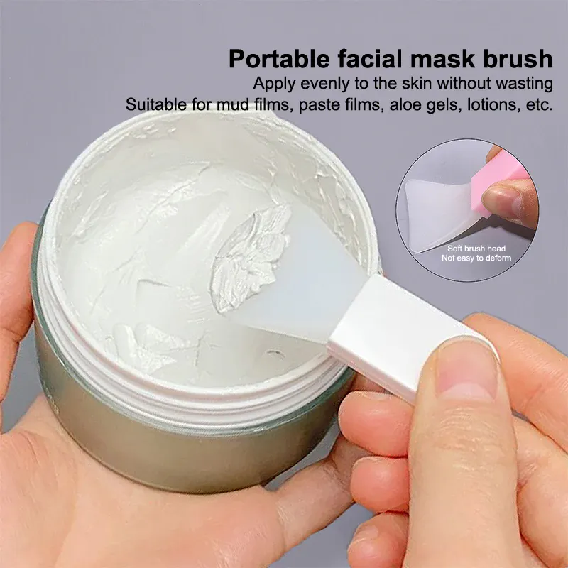 5Pcs Silicone Facial Mask Brush Face&Eye Cream Mud Mask Applicator Scraper Face Cleanse Brushes Travel Portable Skin Care Tools — image 3