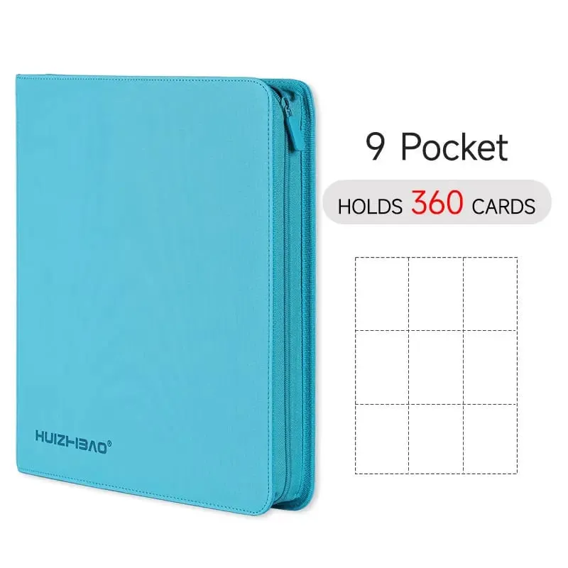 9/12 Pocket Zipper Card Binder Trading card album Durable Side Loading Card for mtg tcg for pokemon for yugioh for football — image 11