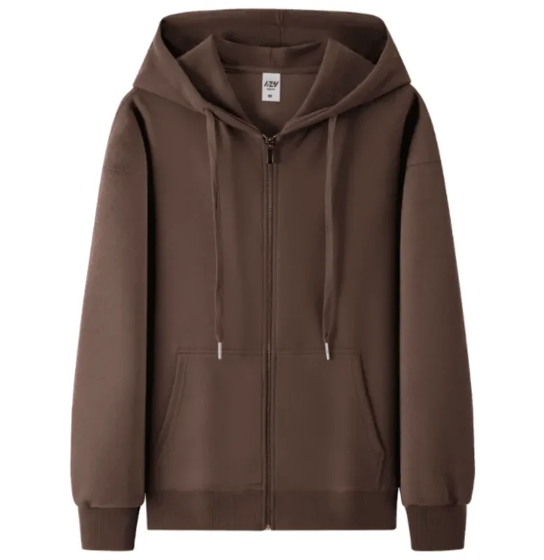 Hoodie Fesyen, Hoodie, Jaket Zip Tersuai, Cardigan, Logo Bercetak, Logo Bersulam, Pakaian Kapas Tulen Lelaki dan Wanita