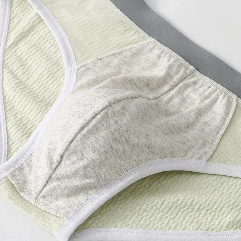 Summer New Men's Solid Color Cotton Briefs, Minimalist Breathable Thin Underwear, Trendy Trunks Male Bikini Underpants — image 13
