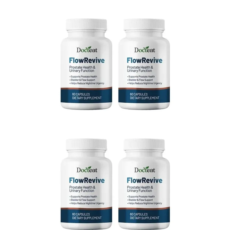 Docteat FlowRevive Prostate & Urinary Support Capsules with Saw Palmetto Pumpkin Seed and Pygeum Bark Extract - 60 Capsules — image 9