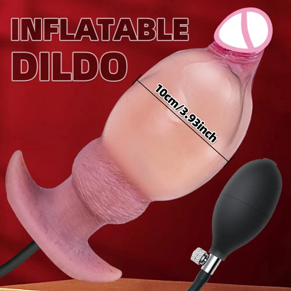 Butt Plug Inflatable Anal Plug Anal Wearable Buttplug Monster Dildo Knot Anal Trainer Adult Sex Toys for Men Gay Women Sex Toy — image 2