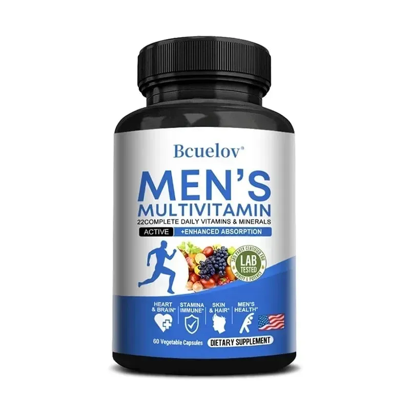 Multivitamin for Men - Daily Multivitamin for Energy Focus & Brain Men's Health Complex Non-GMO120 120 Vegetarian Capsules — image 8