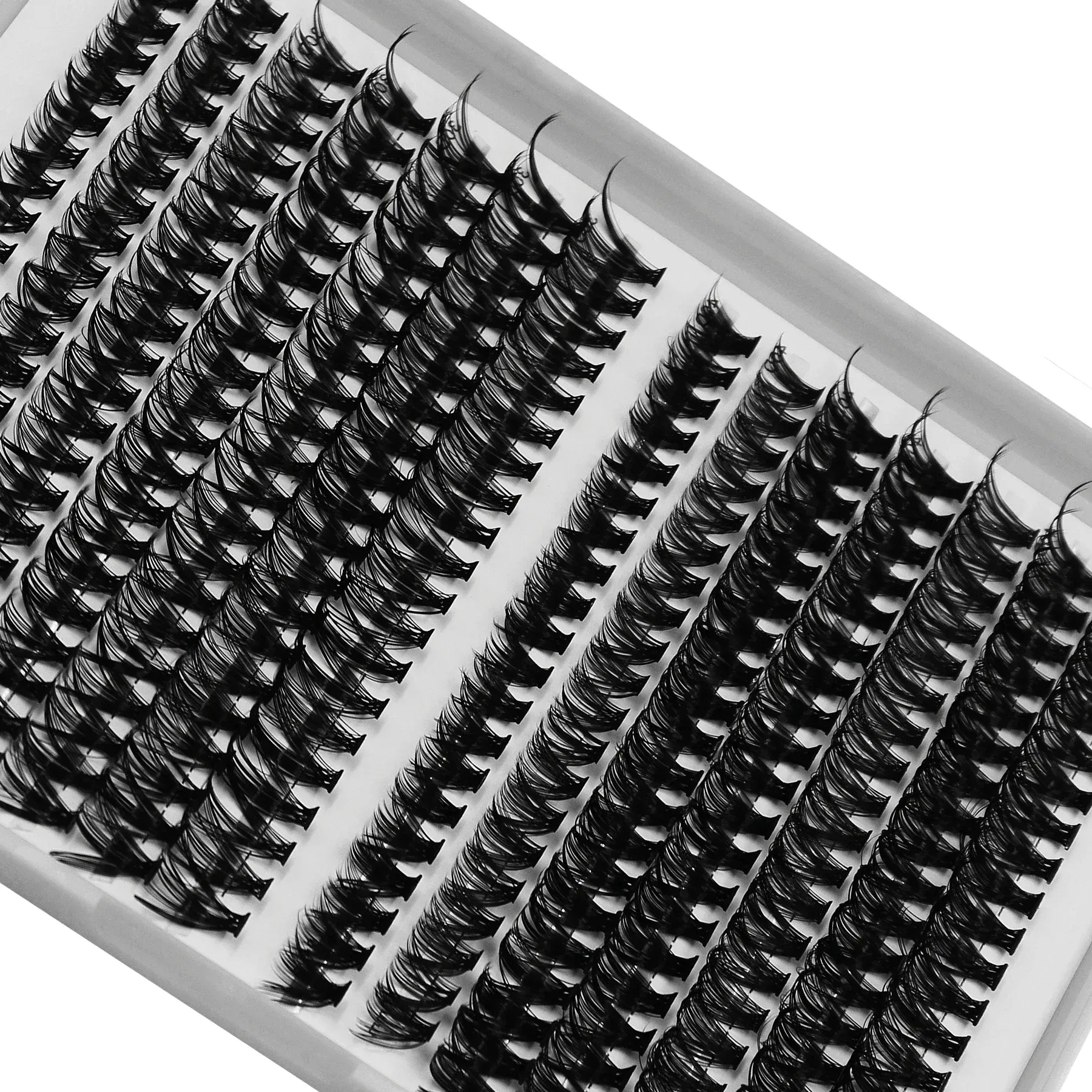 280pcs 30D 40D Individual Lashes Wispy Cluster Reusable False Eyelashes DIY Lash Extension 9-15mm Mix Length for Eye Makeup — image 2