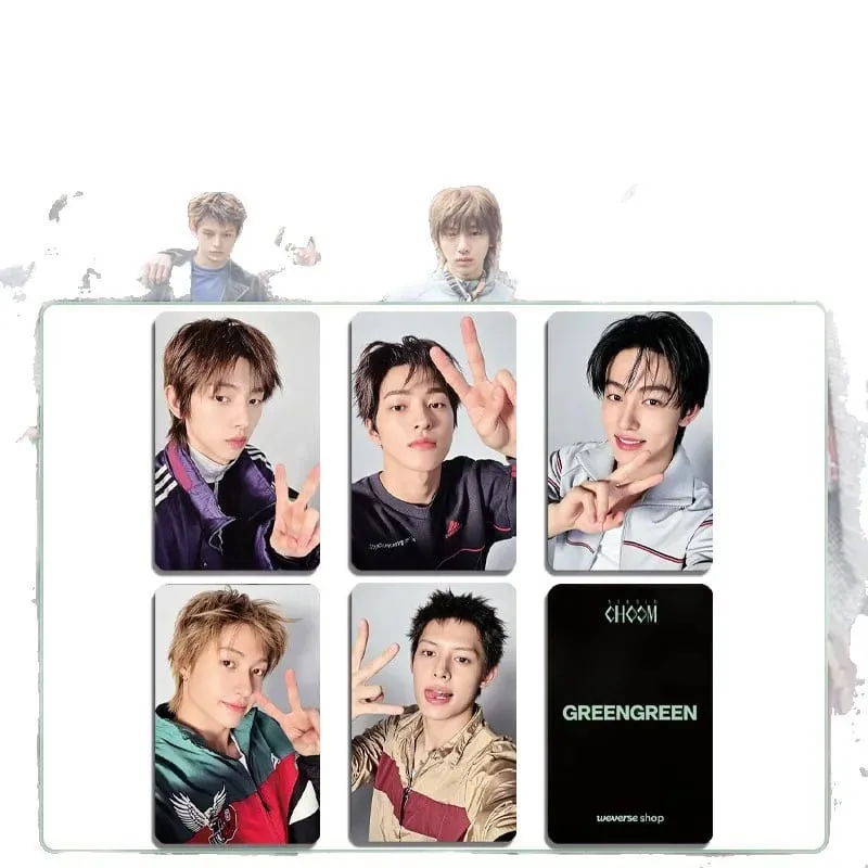 A 5Pcs/Set Idol Boy CORTIS New Album GREENGREEN Lomo Cards Postcards Martin James Juhoon Seonghyeon Keonho Fan Gifts Collection — image 3