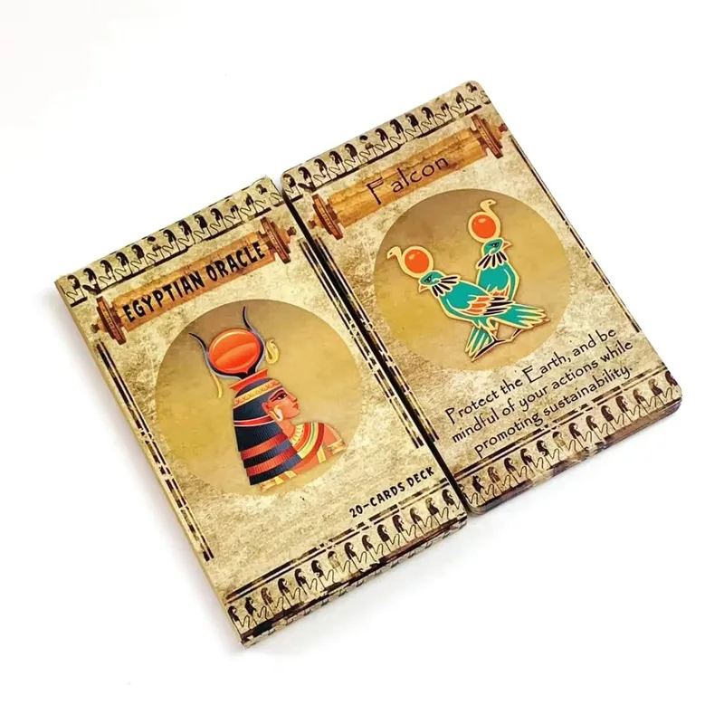 New Egyptian Oracle A 20 Cards Deck Classic Design For Beginners & Pros Ideal For Divination Meditation & Gifts