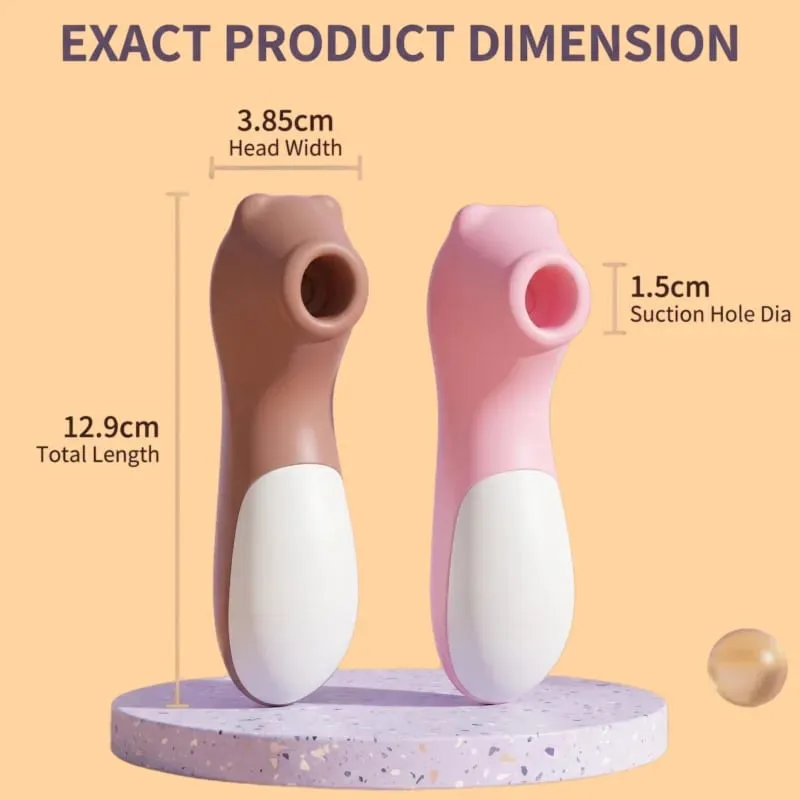 Tragbarer Klitoris-Saugvibrator, Vakuum-Stimulator, Massagegerät, 10 Geschwindigkeiten, wiederaufladbar, wasserdicht, Sexspielzeug für Frauen — image 2