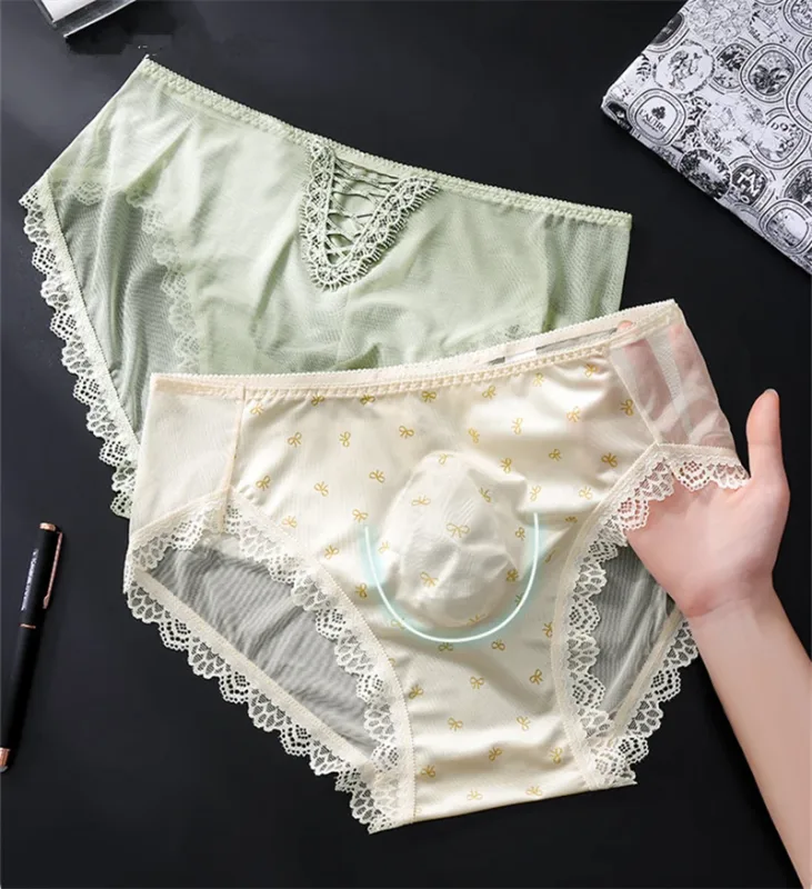 Roupa interior masculina macia arco impressão renda calzoncillos hombre 3d espaço adultos 18 plus size cueca nude sentimento sissy cuecas masculino — image 5