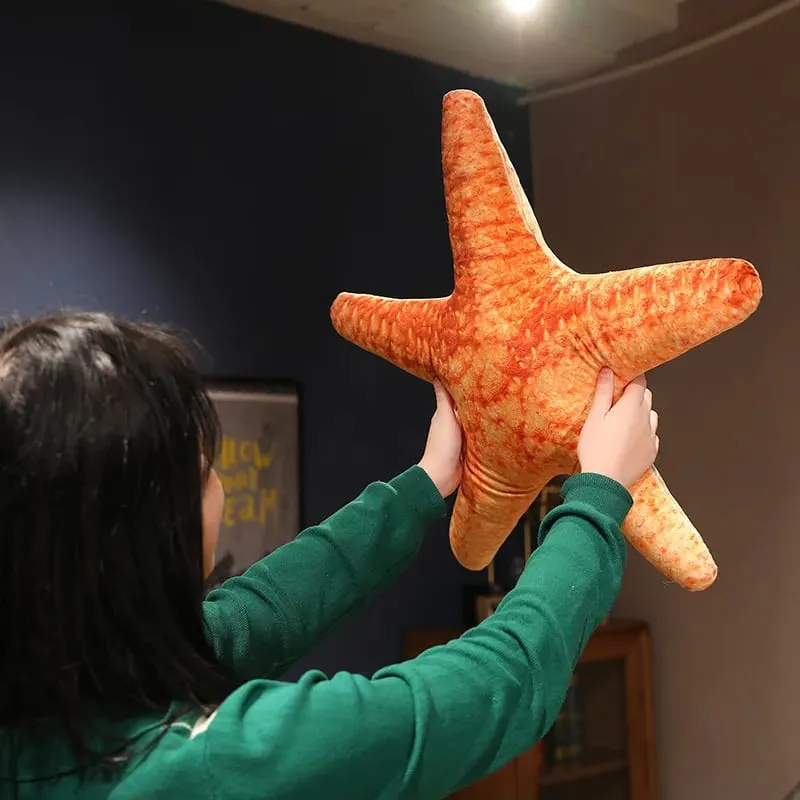 50x40cm Simulated Shell Pillow Conch And Starfish Stuffed Plush Toys Home Bedroom Sofa Cushion For Lumbar Support — image 4