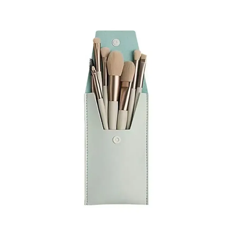 8pcs/set portable Soft Bristle Make Up Brushes Premium Synthetic With Bag Eyeshadow Brush Eye Facial Beauty Foundation tool — image 13